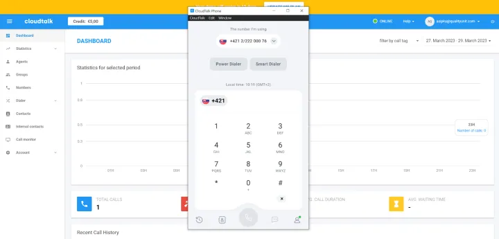Captura CloudTalk
