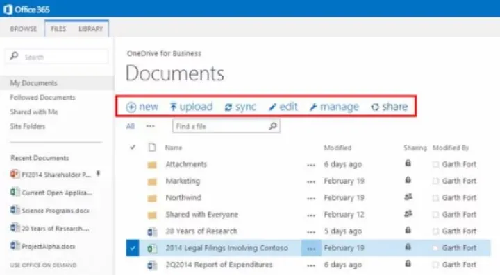 Captura Microsoft OneDrive