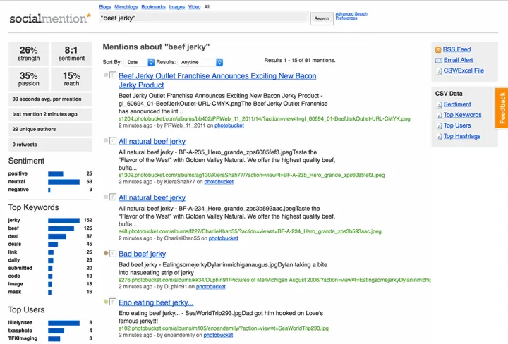 Captura Socialmention