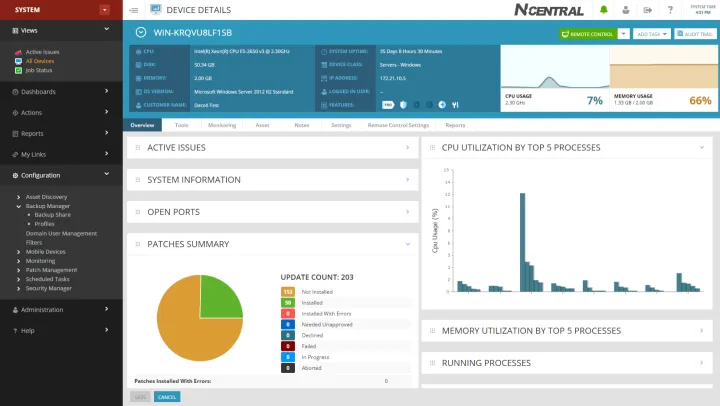 Captura SolarWinds RMM
