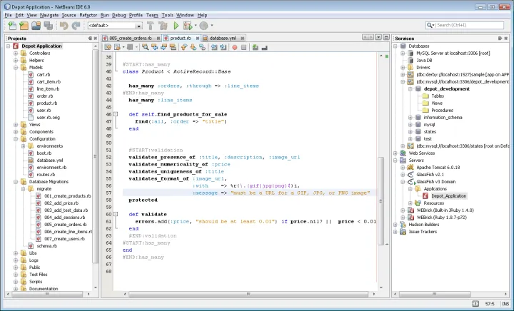 Captura NetBeans IDE