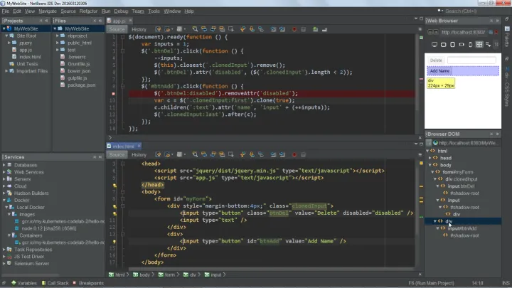 Captura NetBeans IDE