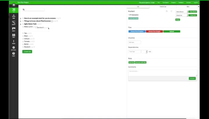 Captura PlanHammer Gantt