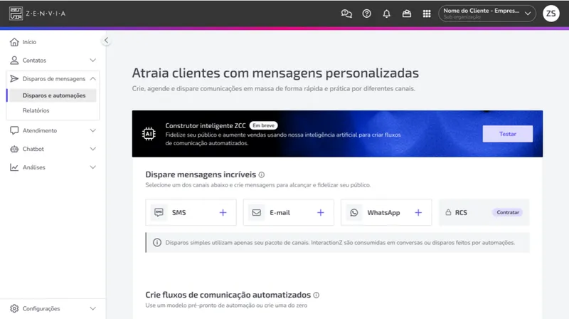 Zenvia Customer Cloud