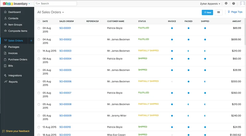 Zoho Inventory