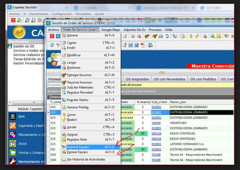 Capataz Control de Planta