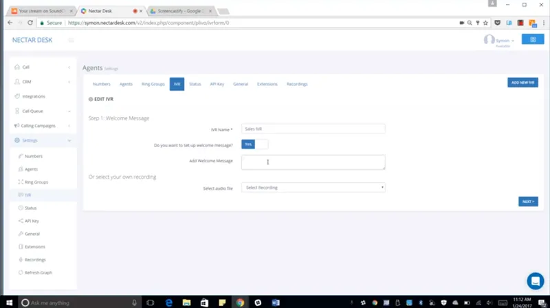 IVR Nectar Desk