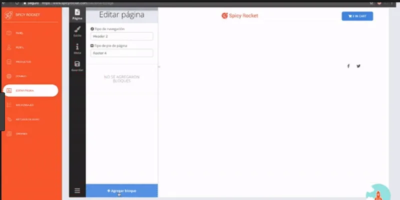 Spicy Rocket - Ecommerce