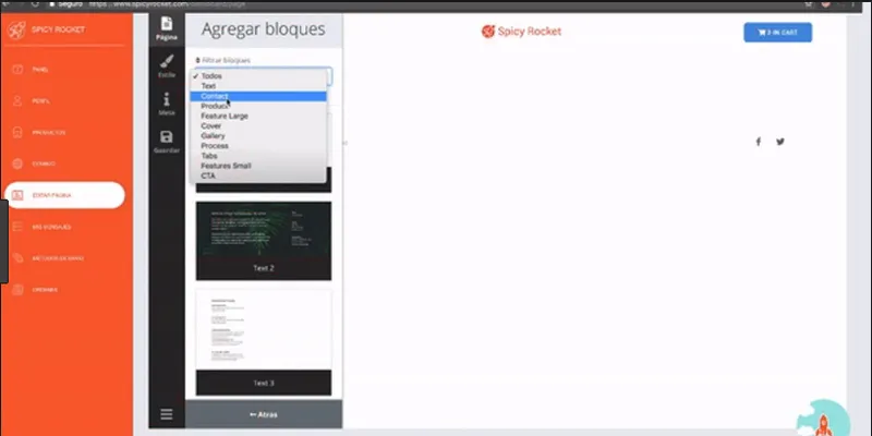 Spicy Rocket - Ecommerce