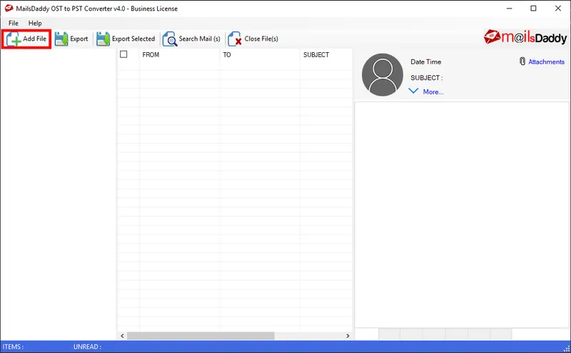 MailsDaddy OST to PST Converter